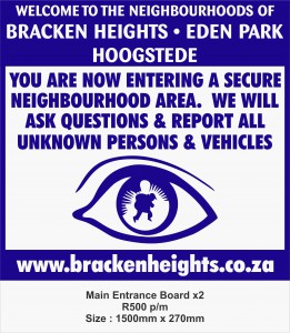 Main Entrance Boards x2 Main Entrance Boards x2